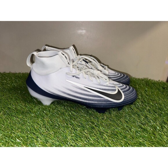 Nike Air Zoom Vapor 1 Pro Football Cleats HM8850-104 Size 9 White Navy Blue NEW main image 6